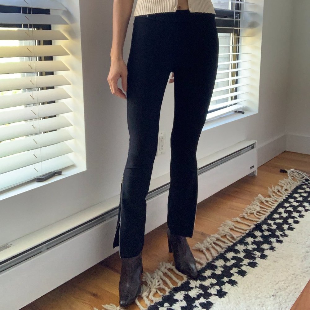 NWT La Ligne Zip Split Hem Moto Pant, XS